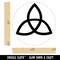 Triquetra Symbol Solid Self-Inking Rubber Stamp for Stamping Crafting Planners